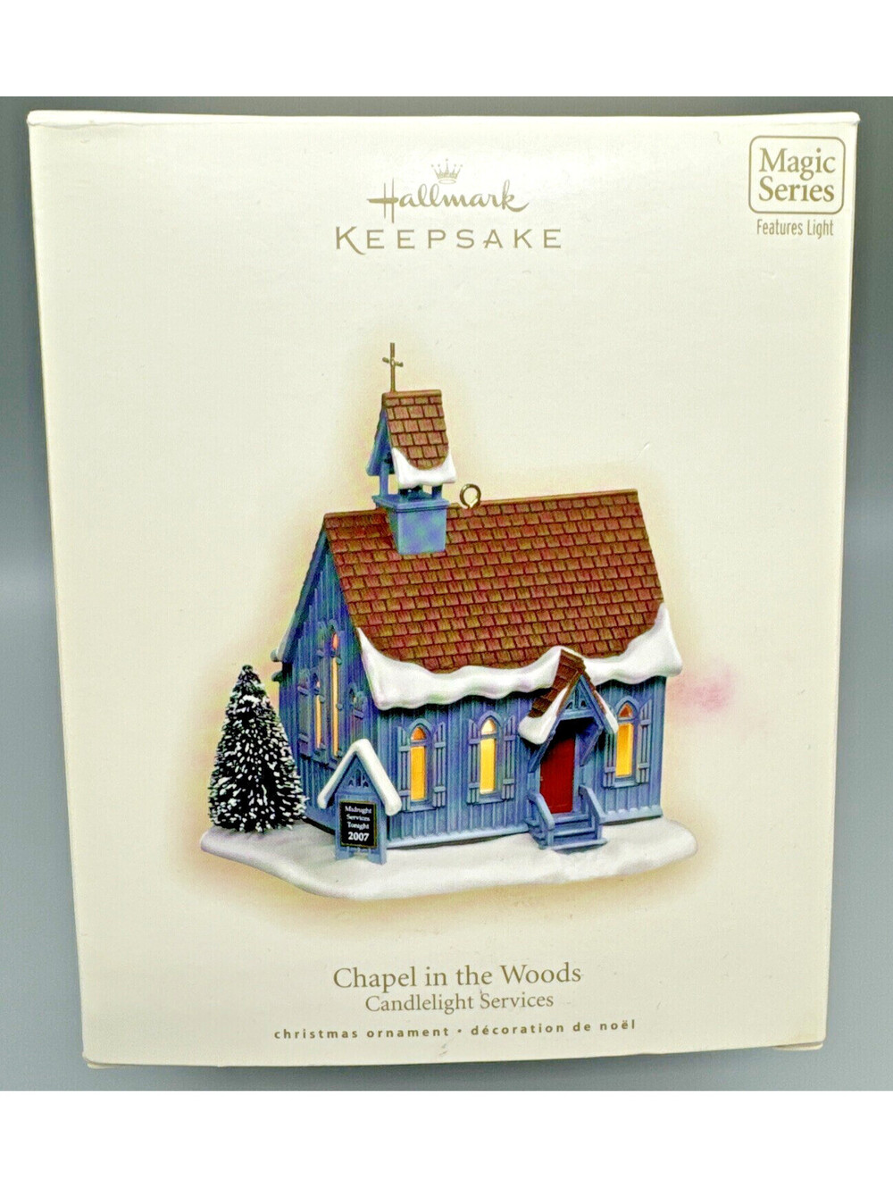 Chapel in the Woods Candlelight Service 2007 Ornament Hallmark Keepsake 10th